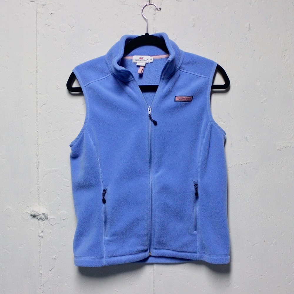 FREE SHIPPING 🐳 Vineyard Vines Preppy Baby Blue Fleece Vest